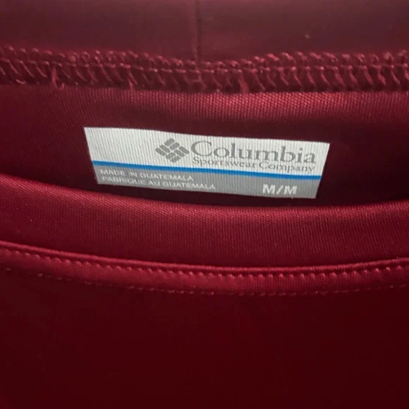 Columbia Men's Burgundy Rash Guard - Picture 2 of 4
